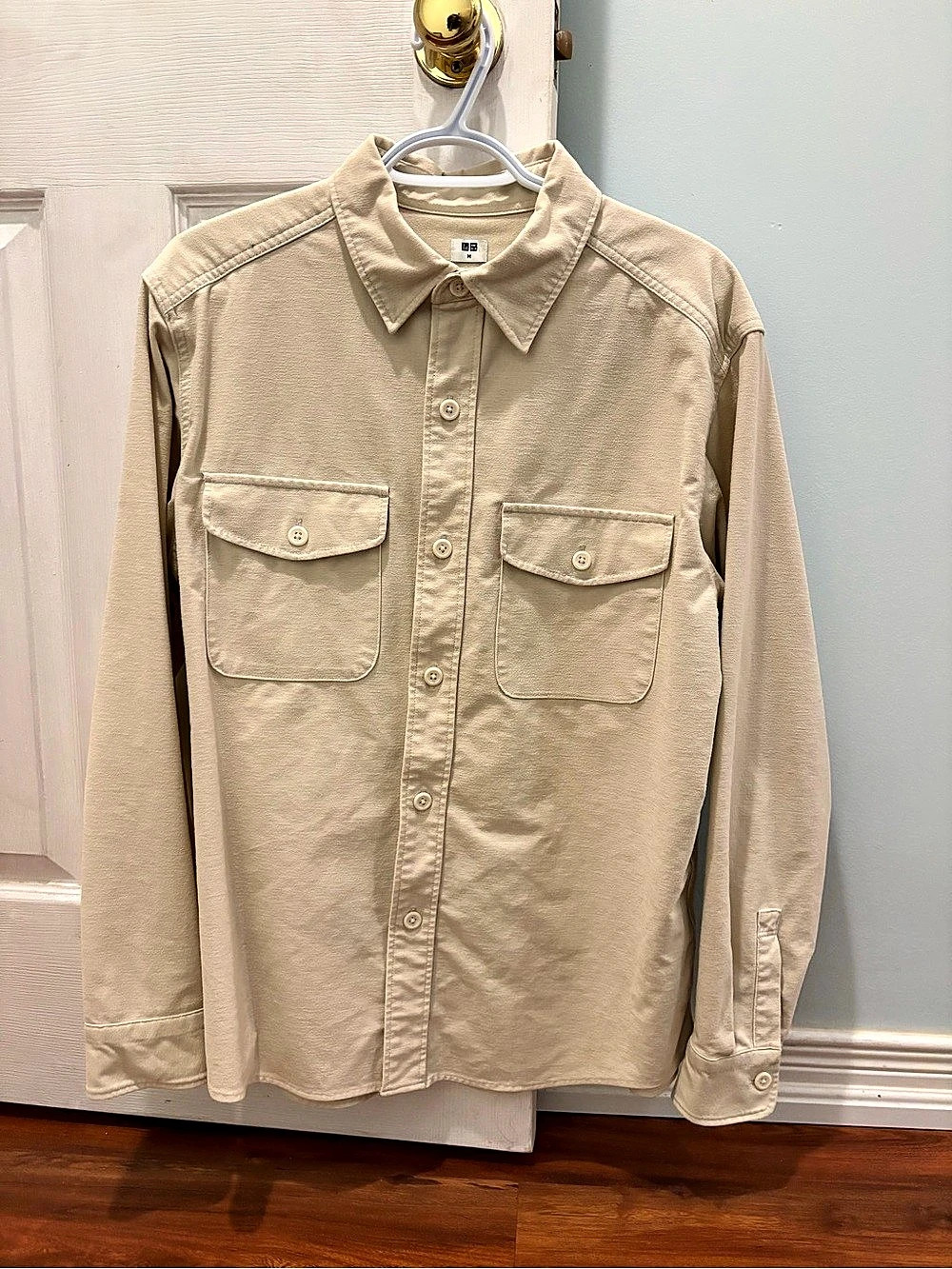 UNIQLO Long-Sleeve Shirt Beige